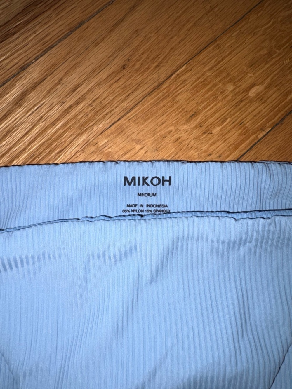 Mikoh Ribbed String Bikini Bottoms - Picture 2 of 3
